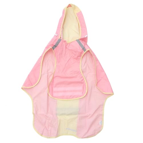 1Stk Hund Regenmantel allgemeine Haustierkleidung Hundemäntel Reflektierende Regenjacke wimperntusche mittlerer und großer Hundemantel Husky wasserdichter Regenmantel Rosa TOGEVAL von TOGEVAL