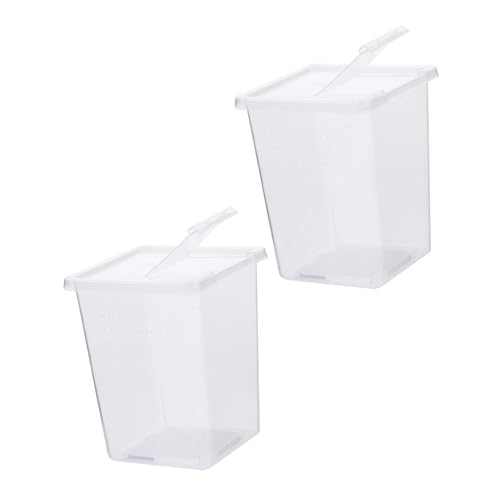 TOGEVAL 2pcs Reptile Feeder Box Set Mini Fütterung Container Für Reptilien Transport Zucht Und Fütterung von TOGEVAL