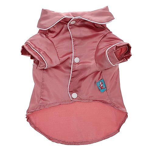 Haustier-Pyjama Hündchen-Pyjama Hundemäntel Hundeweste Hundepyjama Seide Hundepijams Haustierkleidung Welpe Hundeoverall Kleidung Zum Ankleiden Von Haustieren Polyester Rosa TOGEVAL von TOGEVAL