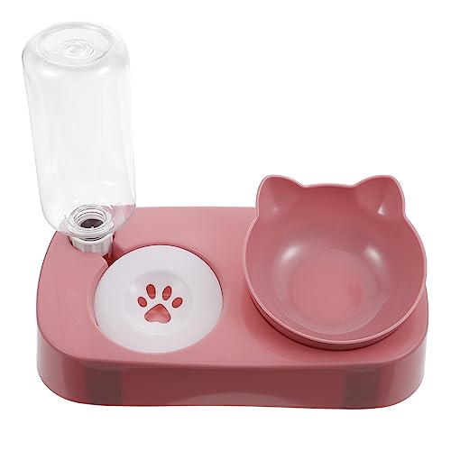 TOGEVAL 1 Satz Futternapf für Haustiere Wasserspender für Hühner Futterspender für Haustiere pet Feeder pet Supplies Katze Hund futternapf Fressnapf für Haustierfutter Umweltschutz S Rosa von TOGEVAL