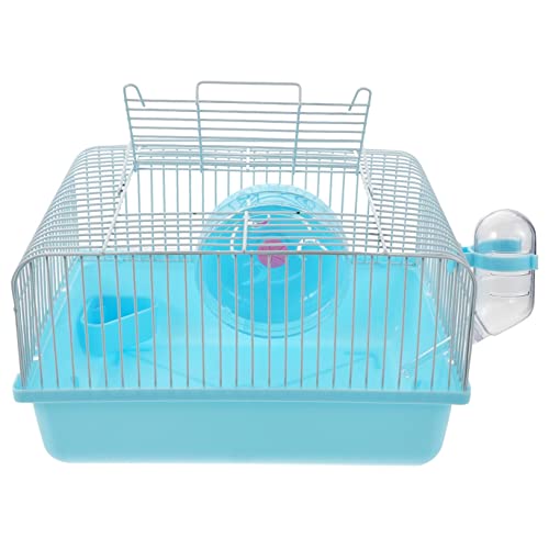 TOGEVAL 1 Satz Hamsterkäfig Käfig für Meerschweinchen Hamsterzubehör Hamster-Aquarium Hamster käfig Hamster cage Haustier Hamsterrattenversteck Hamster- -Spielzeug Plastik Blue von TOGEVAL