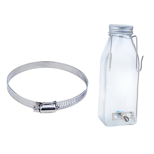 TOGEVAL 1 Satz Kaninchentrinker kleine Tier wasserflasche Flaschen Hamster wasserspender Hamster trinkflasche kleine Trinkflasche für Haustiere Hamster hängende Wasserflasche Glas von TOGEVAL