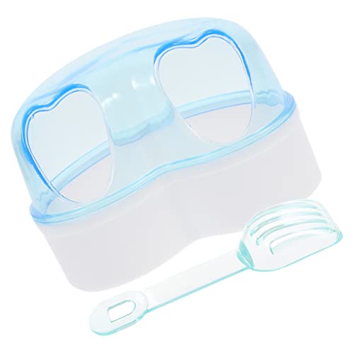 TOGEVAL Große Transparente Hamster Sandbad Box Wiederverwendbare Hamster Badewanne Mit Zufälliger öffelfarbe Ideal Für Kleine Haustiere Und Hygiene Hamster Badewanne Für EIN von TOGEVAL