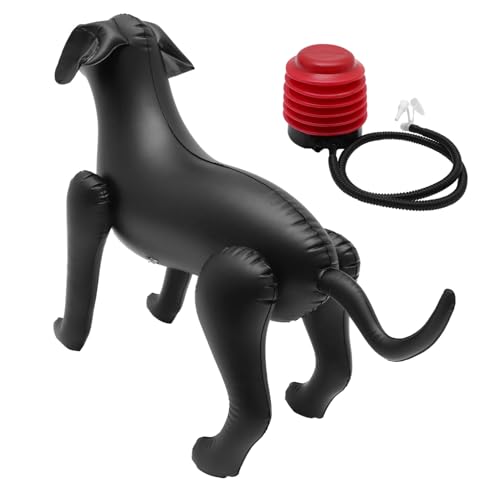 TOGEVAL 1 Set Haustier Kleidungsdisplay Bekleidung Outfit Schaufensterpuppe Kostüm Selbststehender Hunde Displayständer Für Hundekleidung Aufblasbarer Hund Stehend Hundemodell von TOGEVAL