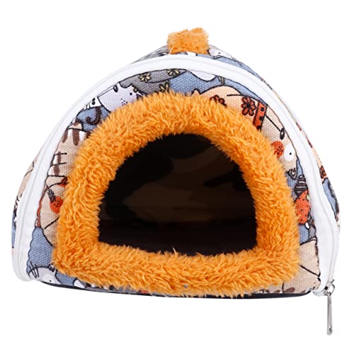 TOGEVAL 1Stk Haustiernest haustierbett pet Bed Meerschweinchenkorb haustierfeldbett Haustierkorb weiches hundebett Kätzchenhöhle katzenhöhle Hamsterhaus Meerschweinchen-Winterkissen von TOGEVAL