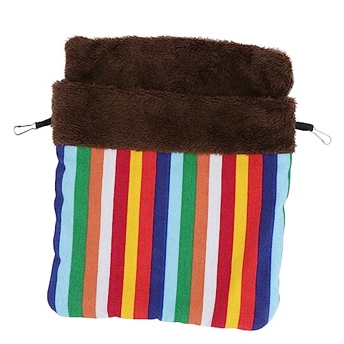 TOGEVAL 1Stk Schlafsack für Haustiere Katzennest Hamster Winterbett Haustierbedarf haustierbett pet Bed kleine Tasche zum Aufhängen für Haustiere Haustiertasche PP Baumwolle Colorful von TOGEVAL