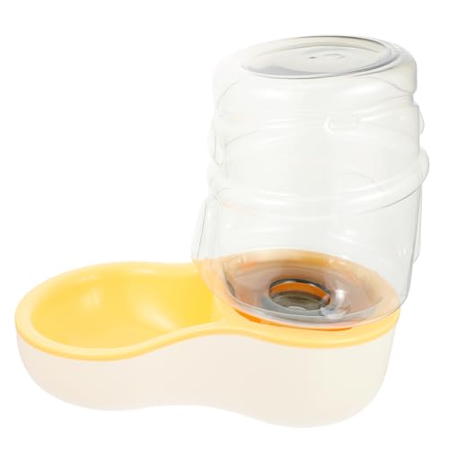 TOGEVAL 1Stk Trinkbrunnen Pet Water Bowl pet Feeder automatische Wasserstation Haustier-Trinkwassernapf trinkflaschen Wasserspender für Welpen Wassernapf für Haustiere pp Yellow von TOGEVAL