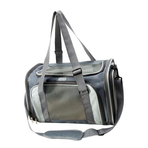 TOGEVAL 1Stk atmungsaktive Haustiertasche Hündchen Hundetaschen Kleiner Heubeutel für Haustiere Auto pet Supplies haustierbedarf Katzentasche Transportbox für Katze Oxford-Stoff Light Grey von TOGEVAL