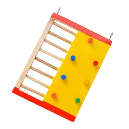 TOGEVAL 1stk Hamster Kletter Leiter Hamster Klettern Vogel Stehleiter Haustier Spielzeug Papageienleiter Kletterspielzeug Für Haustiere Zubehör Für Kleintierkäfige Haustierbedarf Hölzern von TOGEVAL