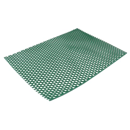 TOGEVAL 1stk Hundebox Pad Boden des Kaninchenkäfigs Ablaufkissen Für Haustierkäfige Lochmatte Für Tierkäfige Napfmatten Für Haustiere Fußmatte Für Haustiere Käfignetz Green PVC-Material von TOGEVAL