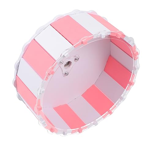 TOGEVAL 1stk Scrollrad Laufrad Spielzeug Hamster Laufrad Chinchilla-Rad Chinchilla-Spielzeug Heimtrainer Für Kleine Haustiere Spielzeug Für Meerschweinchen Kleintiertrainer Rosa Plastik von TOGEVAL