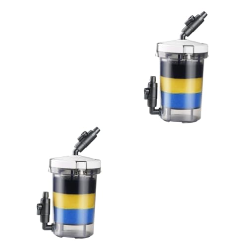 TOGEVAL 2 STK Aquarienfilter Wasserpumpe Tauchbar Frontfilter Für Aquarien Stilles Filteraquarium Tauchfilter Für Aquarien Aquariumfilter Externer Kanisterfilter Tauchaquarium Transparent von TOGEVAL