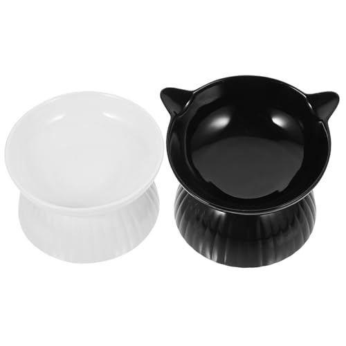 TOGEVAL 2 Sets Katzenwassernapf Katzenfutternapf Katzenwasser Und Futternapf Keramik Katzennapf Ergonomische Katzenfutternäpfe Erhöhter Futternapf Wiederverwendbarer Katzennapf TOGEVAL 2 Sets Katzenwassernapf Katzenfutternapf Katzenwasser Und Futternapf Keramik Katzennapf Ergonomische Katzenfutternäpfe Erhöhter Futternapf Wiederverwendbarer Katzennapf von TOGEVAL