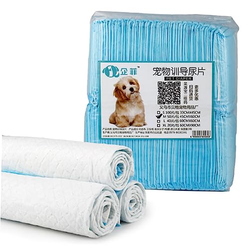 TOGEVAL 20st Windeln Für Das Hundetraining Haustierwindeln Welpenunterlagen Kleine Pads Für Hunde Hunde-PIPI-Pads Welpen Pads Piddle-Pads Für Haustiere Katzentoiletten Blue von TOGEVAL