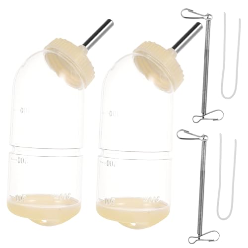 TOGEVAL 2stücke Hamster Wasserflasche Und Kaninchen Wasserspender Automatischer Futter Und Wassernapf Für Kleine Haustiere Mit Federtrinksystem Und Auslaufsicher TOGEVAL 2stücke Hamster Wasserflasche Und Kaninchen Wasserspender Automatischer Futter Und Wassernapf Für Kleine Haustiere Mit Federtrinksystem Und Auslaufsicher von TOGEVAL