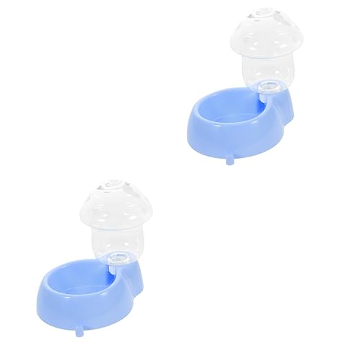 TOGEVAL 2St Futterautomat für Haustiere automatische Tränke Futterbrunnen für Katzen pet Feeder pet Water Bowl Schwerkraftnapf für Katzen Automatischer Wassernapf für Katzen pp Sky-Blue von TOGEVAL