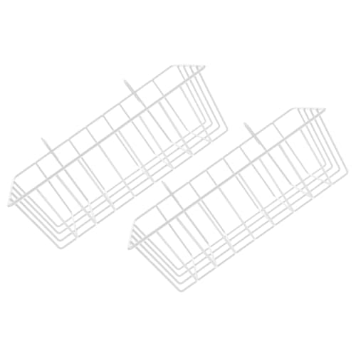 TOGEVAL 2St Hasenheu füttern Futterspender für Frettchen Heuraufe Häschen-Heu-Futterspender Krippe Käfig Heuhalter für Hasen Heuhalter für Kleintiere bequemer Halter Hasenhalter Eisen Weiß von TOGEVAL