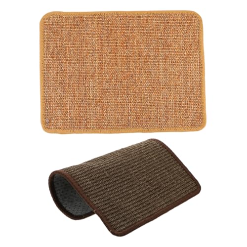 TOGEVAL 2St Sisal Katzen Griff Katze schlafteppich Kratzmatte für Katzen Katzenschleifmatte Katzenkratzdecke Katzenspielzeug katzenkratzmatte Teppiche bequemer Kratzblock Kätzchenkratzer von TOGEVAL