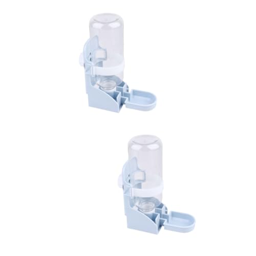 TOGEVAL 2st Hund Haustier Wasserflasche Wasserspender Für Kleine Tier Wasserflasche Wassernapf Für Hamster Automatischer Futterautomat Für Hunde Und Katzen Wasserflasche Aus Guinea Blue von TOGEVAL