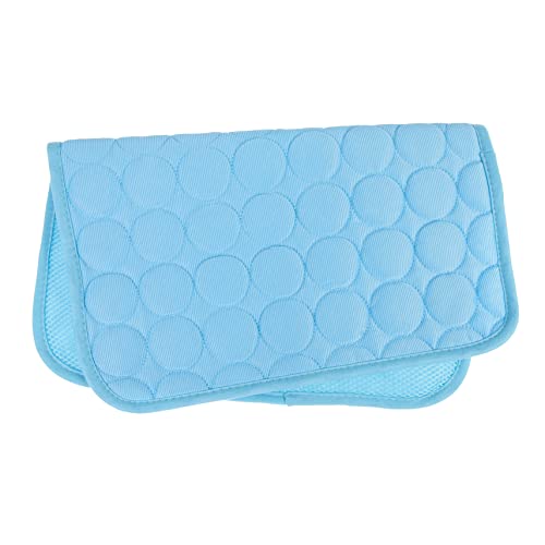 TOGEVAL 3St Haustiermatte haustierbett pet Bed dogbed Kühlkissen für Haustiere Kühlmatte für Welpen Hundeunterlagen katzenbett geschmeidige Katzenmatte Schlafmatte für Haustiere Tuch Blue von TOGEVAL