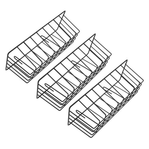 TOGEVAL Heu-Futterständer für Kaninchen Heuspender aus Metall 3er-Pack platzsparend einfach zu montieren langlebiger Heu-Futterspender für Kaninchen von TOGEVAL