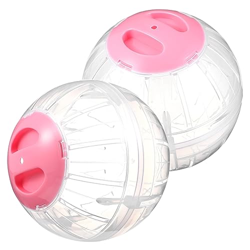 TOGEVAL 4 Stück Hamster Sportball Hamster-läufer Hamster Jogging Spielzeug Meerschweinchen Hamsterhaus Joggingbälle Für Hamster Hamsterlaufrad Aus Acryl Hamster-laufball Igelrad Plastik von TOGEVAL