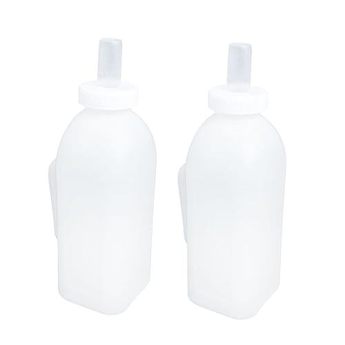 TOGEVAL 4 Stück Säuglingsflasche Für Kalb Kälbermilchfütterung Von Kälbern Milchflasche Lamm Kätzchen Milchflasche Futterspender Für Kleinkinder Haustier Kindermilch Kätzchenmilch Plastik von TOGEVAL