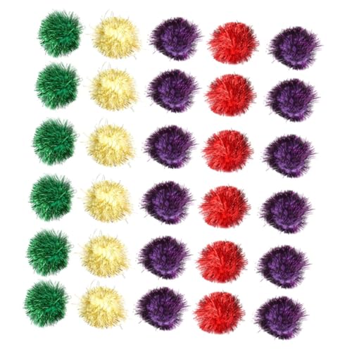 TOGEVAL 50 Stücke Gemischte Farbe Glitter Katze Interaktive Spielzeug Sensorischen Spielzeug Party Favor Pet Liefert von TOGEVAL