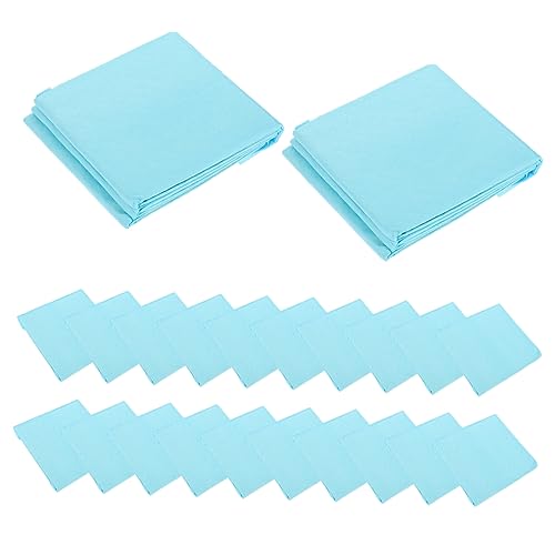 TOGEVAL 50 Stück PIPI-Pads Für Hunde Kaninchen-Urinal-pad Haustier-Pads Haustierwindel Pinkelpads Für Katzen Urinal Pad Pinkelpads Für Das Kaninchentraining Hunde-PIPI-Pads Vlies Sky-Blue von TOGEVAL