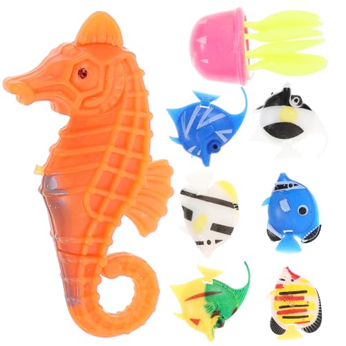 TOGEVAL 8 STÜCKE Leuchtende Aquarium Dekorationen Simulation Fisch Imitation Aquarium Aquarium Ornament Schwimmende Gefälschte Fisch Modelle Zufällige Stil von TOGEVAL