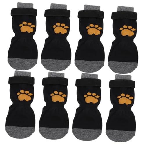 TOGEVAL 8st Haustier Hund Socken Austauschbare Hundesocken Atmungsaktiver Pfotenschutz Auswechselbarer Hundepfotenschutz Waschbare Hundesocken Tragbare Hundesocken Hundezubehör Baumwolle von TOGEVAL