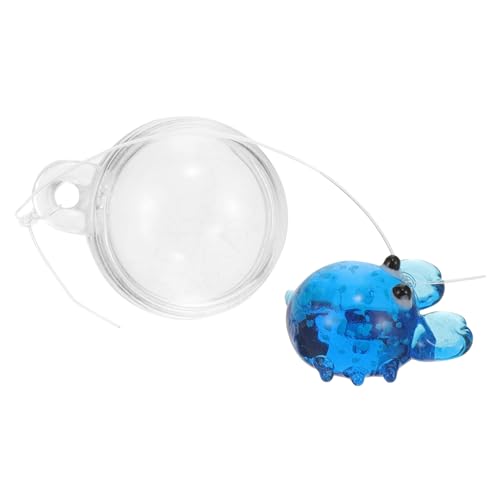 TOGEVAL Exquisite Glas Krabbe Ornament Nacht-Licht Aquarium Schwimmende für Aquarium von TOGEVAL