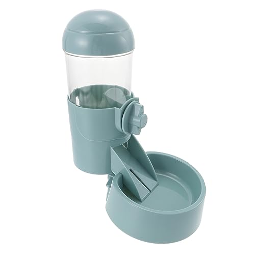 TOGEVAL Automatischer Trinkbrunnen Futterspender für Haustiere Futterspender für Welpen Hund pet Feeder pet Food Container Zwinger käfig fütterung Becken Anti-Kipp-Futterspender Abs Blue von TOGEVAL