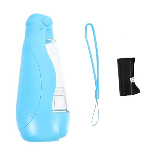 TOGEVAL Becher für Haustiere Flasche Hund Wasserspender für Welpen große Schüssel Haustierwasser pet Water Bottle pet Food Container Dog Water Bottle Futterautomat für Haustiere Abs Blue von TOGEVAL