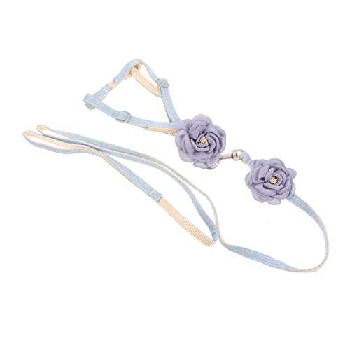 TOGEVAL Camellia Traktionsseil Pure Color Cotton Cat Harness Leine Ziehen Seil von TOGEVAL