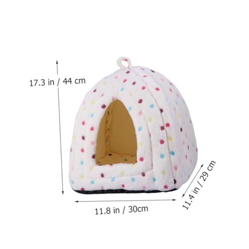 TOGEVAL Pet Cave Hundebett Nest Für Bis Mittelgroße Welpen Und Katzen Bequemes Warmes Zeltdesign Beige TOGEVAL Pet Cave Hundebett Nest Für Bis Mittelgroße Welpen Und Katzen Bequemes Warmes Zeltdesign Beige von TOGEVAL