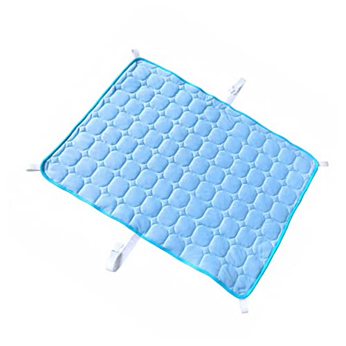 TOGEVAL Eispad zum Kühlen von Haustierhunden Coole Haustierunterlage sommerliche Katzenmatte Welpen-Cool-Pad Hundematte hundebetten Haustier kühle Matte Coole Matte für Haustiere Sky-Blue von TOGEVAL