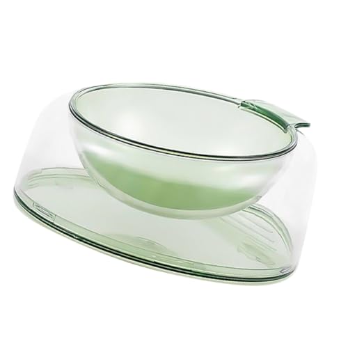 TOGEVAL Futternapf für Haustiere Wasserschale Getreidebehälter für Haustiere plastikschalen plastikschüsseln dogbowl katzenfutter Haustiernapf Tierfutternapf mit abgeschrägtem Design Green von TOGEVAL