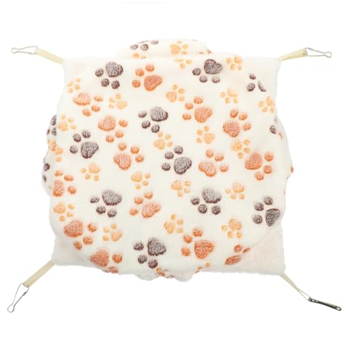 TOGEVAL Hamster Hängematte Hängematten für Kuscheltiere Hängematte Igel Bett hamsterbett Kleintier Schlafplatz Schlafsack Eichhörnchen-Hängematte Schlafbetten für Ratten Flanell von TOGEVAL