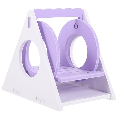 TOGEVAL Hamster Schaukel Spielzeug Reptilien-hängebett Vogel-hängeschaukel Reptilienschaukel-hängematte Hamster Verstecken Spielzeug Hamsterversteck Im Käfig Hasen-hängematte PVC Violet von TOGEVAL