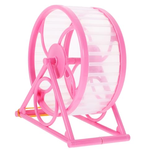 TOGEVAL Hamster läuft Hamster Spielzeug hamsterspielzeug Laufrad-Spielzeug für kleine Tiere Hamster Sportrad Spielzeug Ratte Laufrad Spielzeug Hamster Silent Wheel Spielzeug Plastik Rosy von TOGEVAL