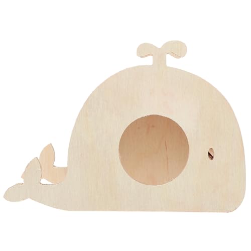 TOGEVAL Hamsterhaus Hamster Spielzeug hamsterspielzeug Hamster Holznest Holzhaus für Hamster Chinchilla- Angebot an Hamsterkäfigen Hamsterversteck Deko-Versteck für Chinchillas hölzern von TOGEVAL