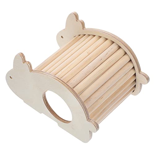 TOGEVAL Hamster Hideout Holz Hamster Klettern Spielzeug Pet Supply Sicher Komfortable Nest von TOGEVAL