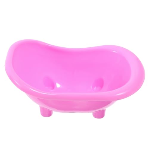 TOGEVAL Hamsterwanne Rennmaus-Sand-badewanne Badschale Für Hamster Hamster-sandbadeschüssel Puppenbadewanne Hamster Badesand Hamsterbad Lebewesen Badezimmer Rennmaus Toilette Rosa Abs von TOGEVAL