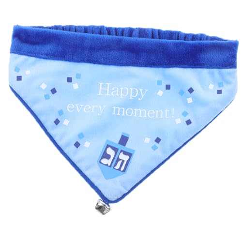 TOGEVAL Hanukkah Spucktuch Bandana Schal Haustier Bandana Dekoratives Bandana Haustierschal Haustierbedarf Hundehalsband Welpenbandana Halsband Entzückendes Hundebandana Dekoratives von TOGEVAL