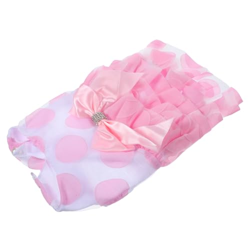 TOGEVAL Haustier Bowknot Kleid Haustier Hunderock Haustier Hundekleid Haustierkleidung Haustier Hunde Tutu Kleid von TOGEVAL