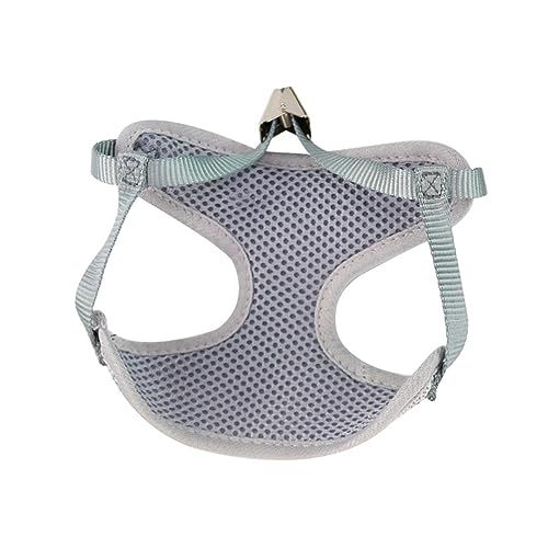 TOGEVAL Haustier Geschirr cat Leash cat Harnesses Katzenleine mit Vest-Design Traktionsgeschirr Kat Katzenhalsbänder für Mädchenkatzen Brustgurt für Katzen Brustgurt für Haustiere Grey von TOGEVAL