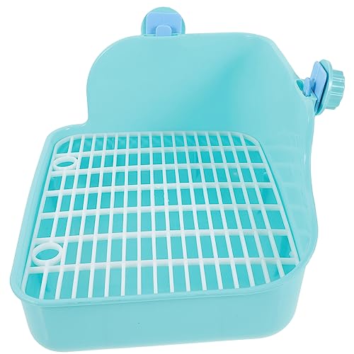 TOGEVAL Haustier-Hamster-Kaninchen-Toilettenbecken Hasenbettwäsche Kaninchenstreu Hasenstall Hamster klo kaninchentoilette Hasen klo Hamster Töpfchentrainer Kaninchen-Töpfchentrainer Green von TOGEVAL