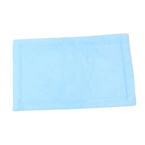 TOGEVAL Haustier-Plüschdecke Kätzchen verdickte Unterlage Haustierkäfig warmes Kissen Kätzchen Anti-Kälte-Pad pet Heating pad haustierdecke Hundematte Hund verdickte Matte Polyester Blue von TOGEVAL