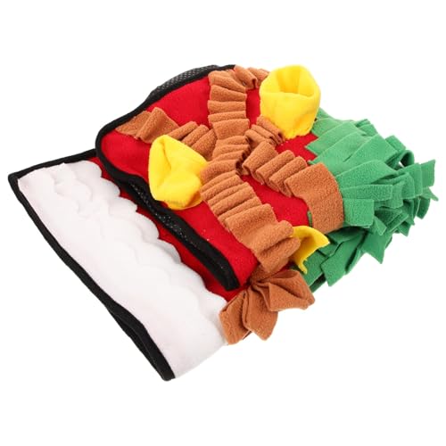 TOGEVAL Haustier Sniffing Pad Haushalt Welpe Futtermatte Matte Spielzeug Haushaltsfuttersuche Tiermatte Welpe Futtertuch Decke Entzückende Fütterungsmatte Welpe Snuffle Matte Accessoire von TOGEVAL